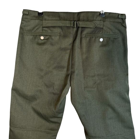 Cadet Clothing Pants Mens Size 38 Green Aviator Pant NWT Cuffed Military - Picture 6 of 10